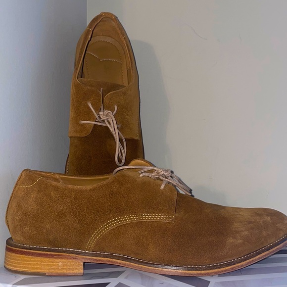 J Brand Real Tan Leather Oxford Loafer Size 11 - Picture 1 of 6